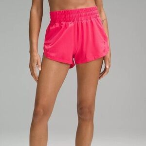 Lululemon track that hr shorts 3” lip gloss